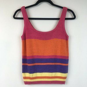 Vtg 70s Tomboy LeSport Crop Top Womens Size Large